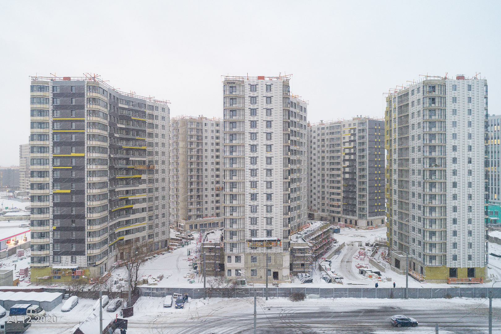 Ход строительства ЖК «Дом на Львовской» в декабре 2020