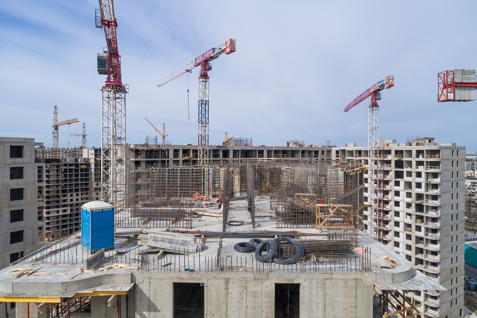 Ход строительства ЖК «Дом на Львовской» в апреле 2020