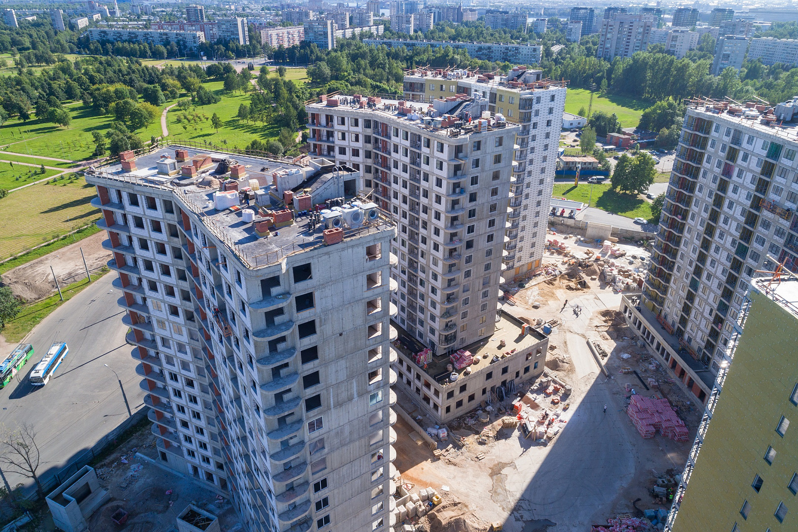 Ход строительства ЖК «Дом на Львовской» в августе 2020